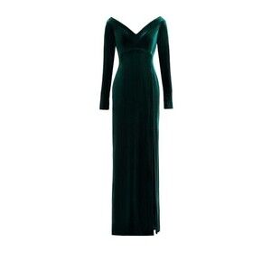 Saiid Kobeisy Velvet Long Fitted Dress - NWT